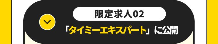 限定求人02
「タイミーエキスパート」に公開